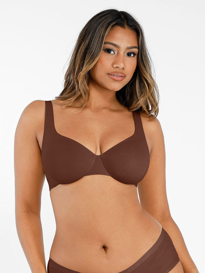 Willluxe Underwire Adjustable Deep V-neck Bra
