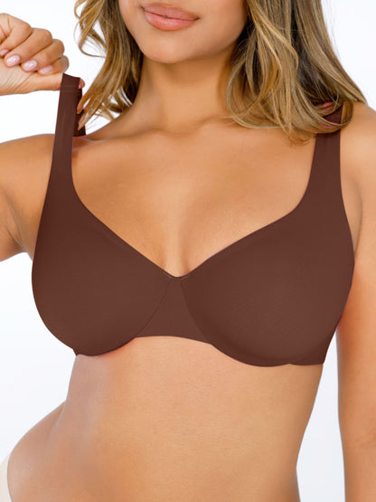 Willluxe Underwire Adjustable Deep V-neck Bra