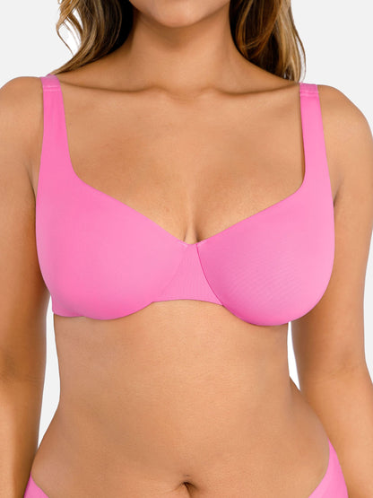 Willluxe Underwire Adjustable Deep V-neck Bra
