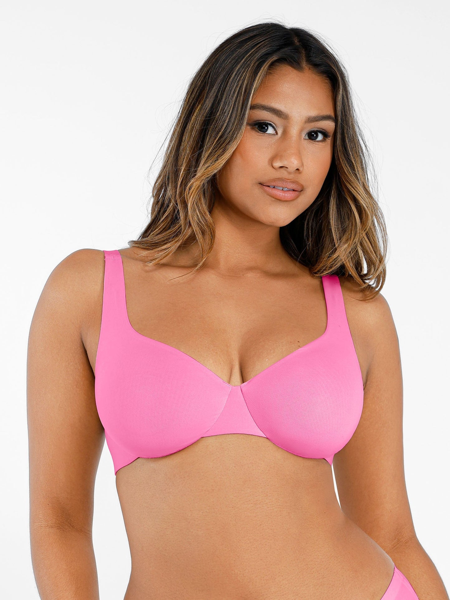 Willluxe Underwire Adjustable Deep V-neck Bra