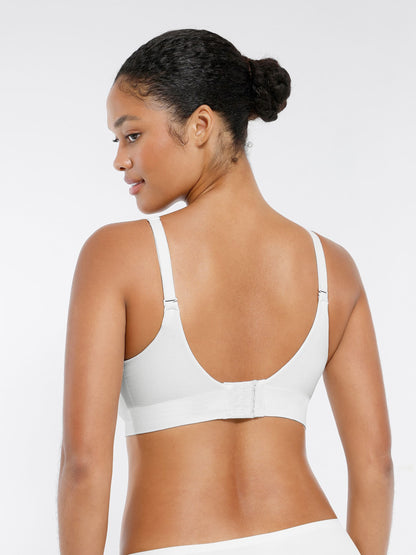 Willluxe Wireless Seamless Push-Up V-neck Bra