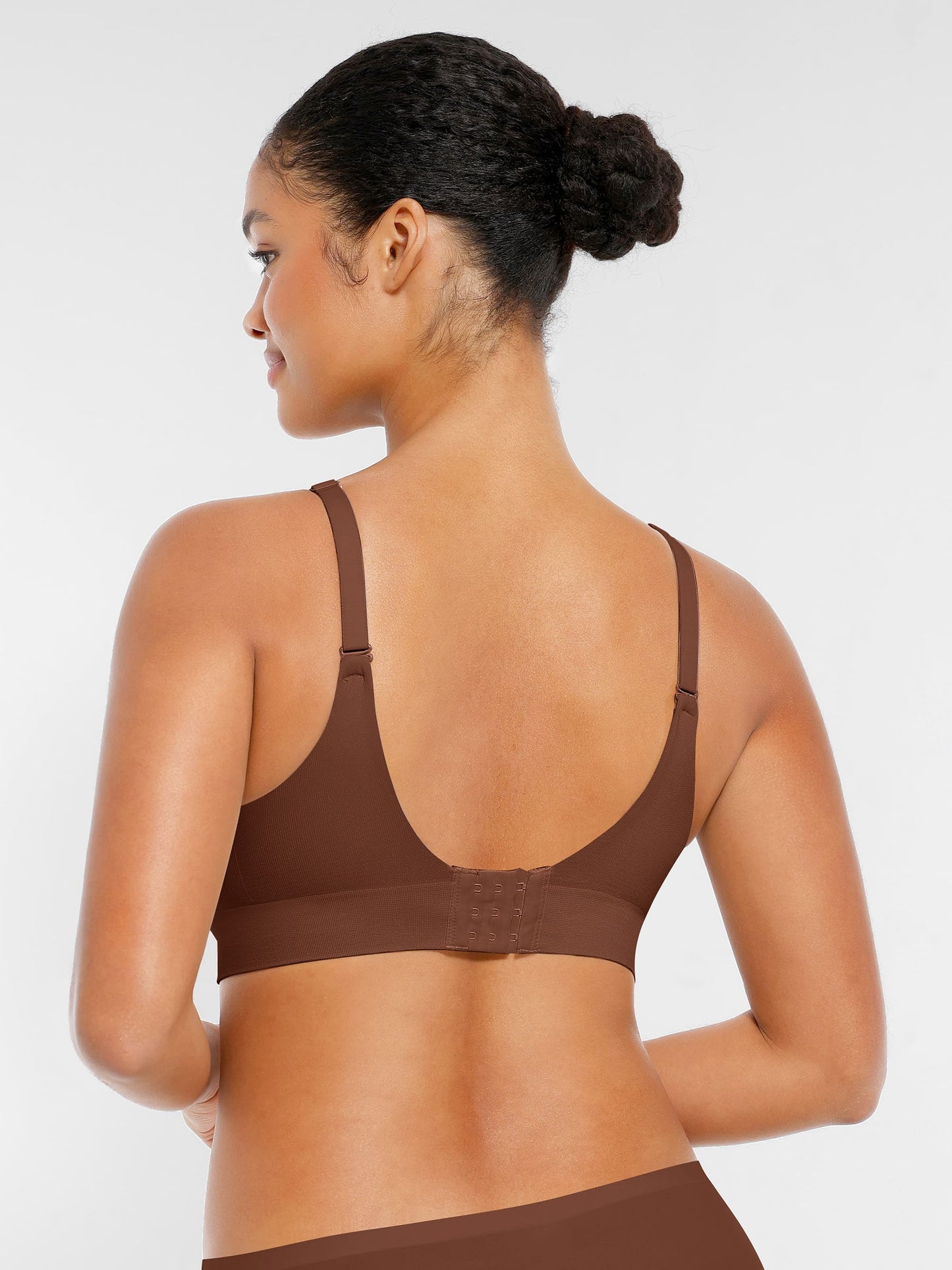 Willluxe Wireless Seamless Push-Up V-neck Bra