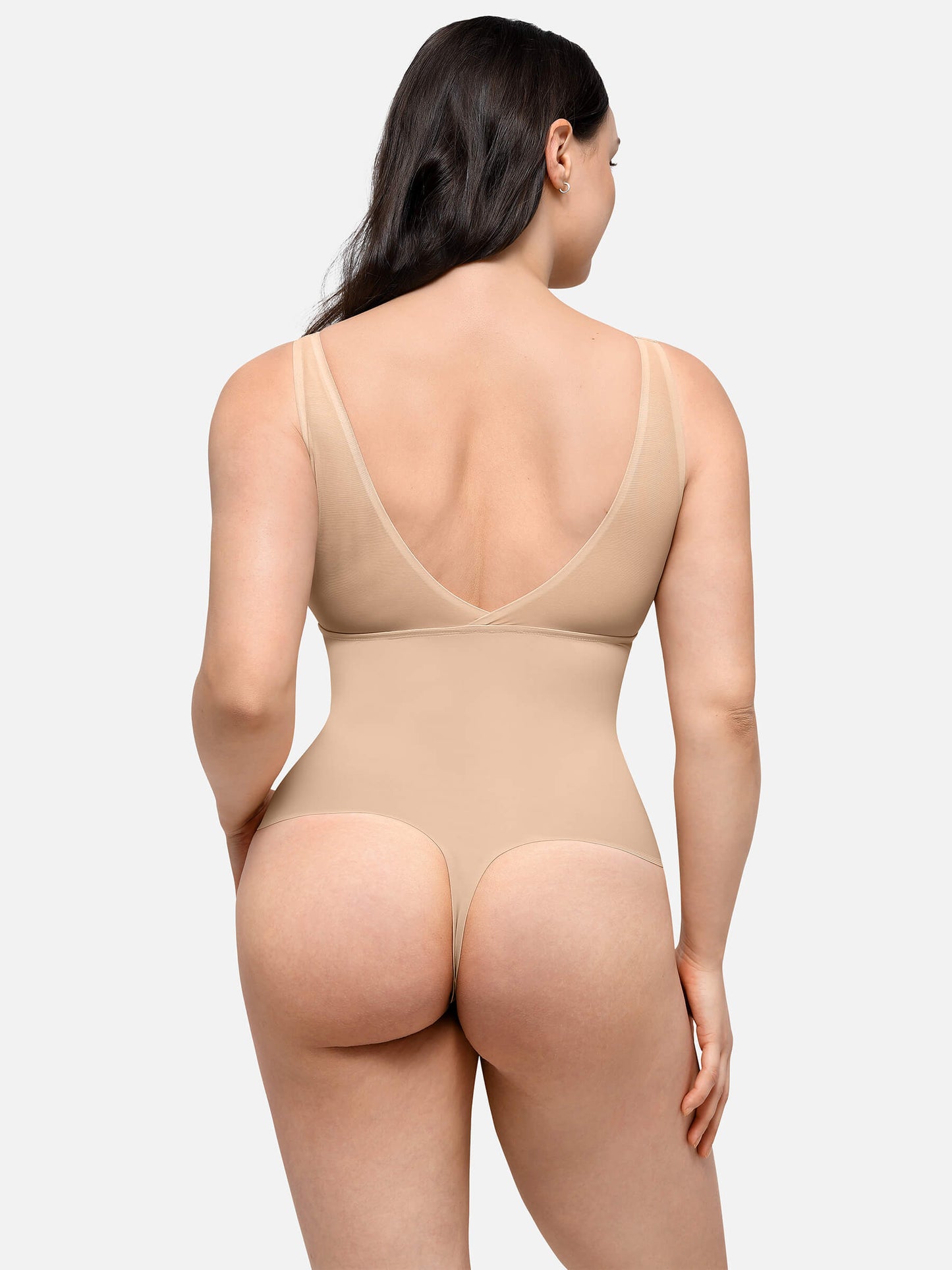 Willluxe Deep V-Neck Tank Seamless Smoothing Bodysuit