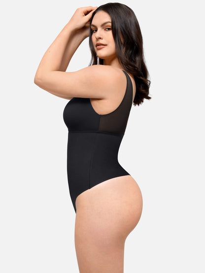 Willluxe Deep V-Neck Tank Seamless Smoothing Bodysuit