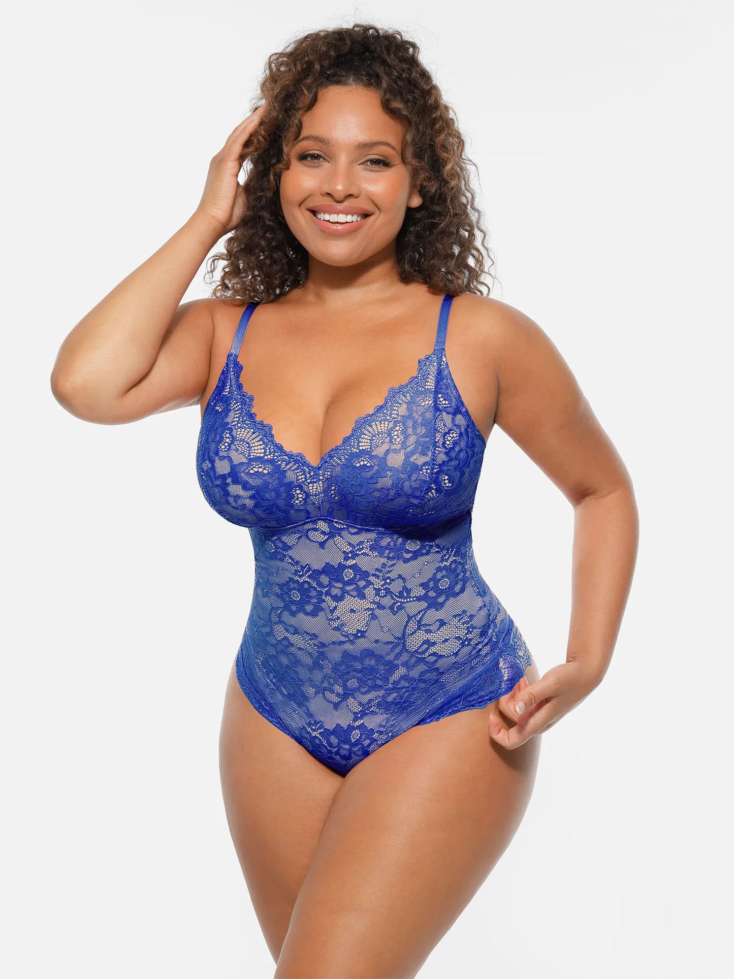 Willluxe Lace V-Neck Full Body Underwear Bodysuit