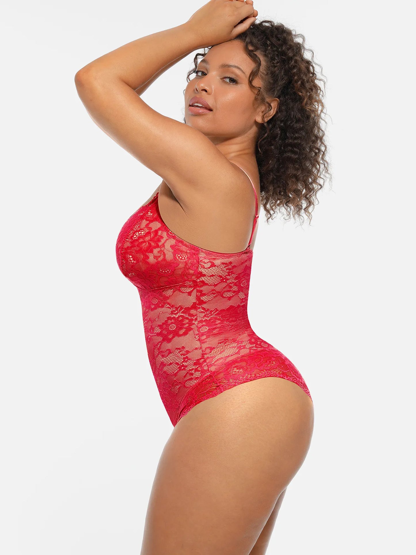 Willluxe Lace V-Neck Full Body Underwear Bodysuit