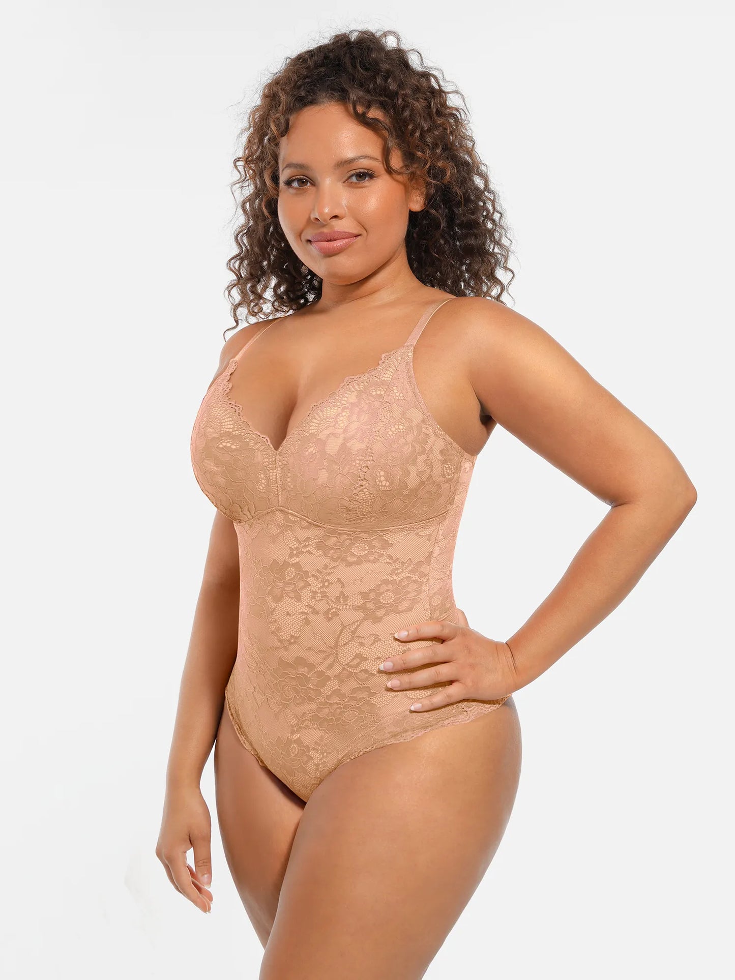 Willluxe Lace V-Neck Full Body Underwear Bodysuit