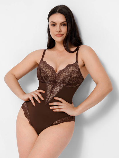 Willluxe Low-back Ultra-versatile Lace Bodysuit