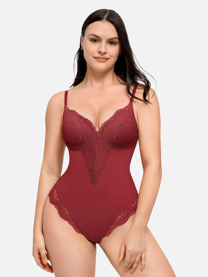 Willluxe Low-back Ultra-versatile Lace Bodysuit