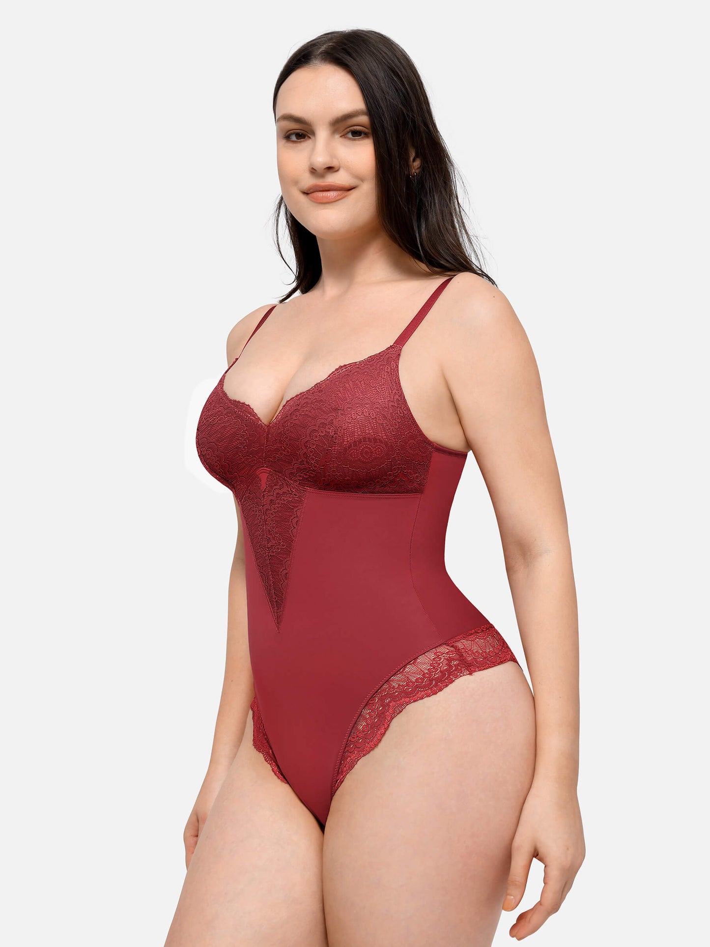 Willluxe Low-back Ultra-versatile Lace Bodysuit