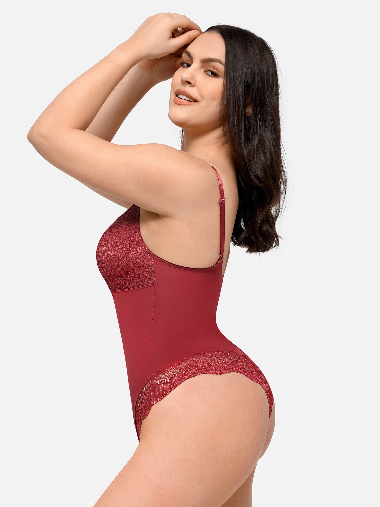 Willluxe Low-back Ultra-versatile Lace Bodysuit