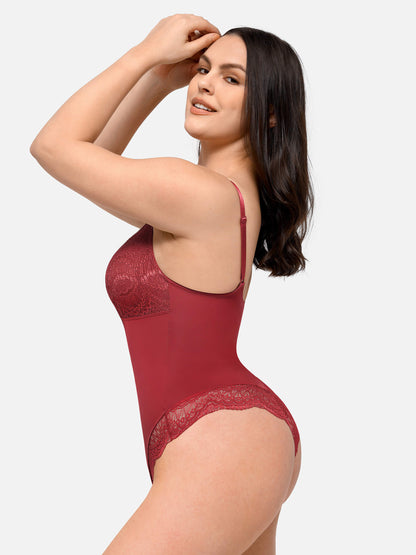 Willluxe Low-back Ultra-versatile Lace Bodysuit