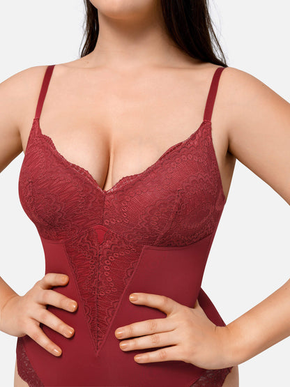Willluxe Low-back Ultra-versatile Lace Bodysuit