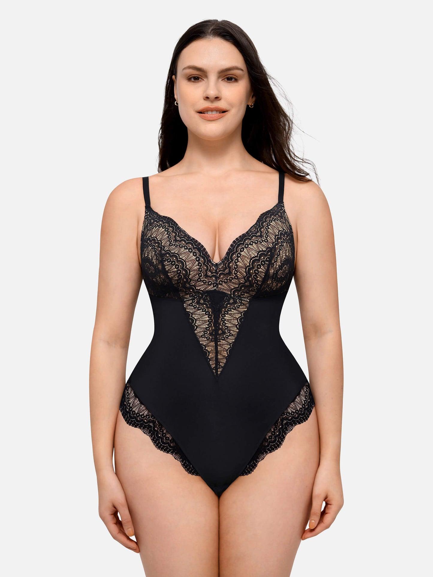 Willluxe Low-back Ultra-versatile Lace Bodysuit