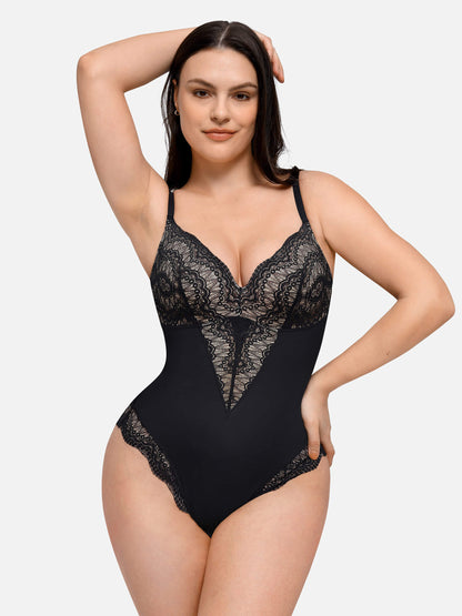 Willluxe Low-back Ultra-versatile Lace Bodysuit