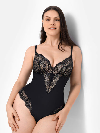 Willluxe Low-back Ultra-versatile Lace Bodysuit