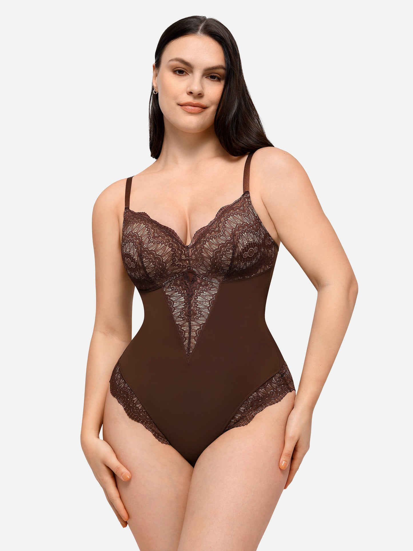 Willluxe Low-back Ultra-versatile Lace Bodysuit