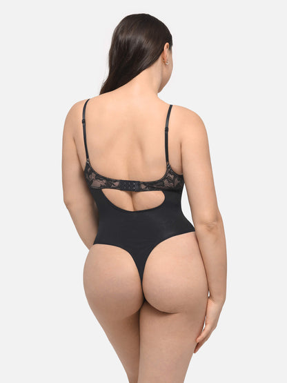 Willluxe Lace Shapewear Thong Shaping Bodysuit