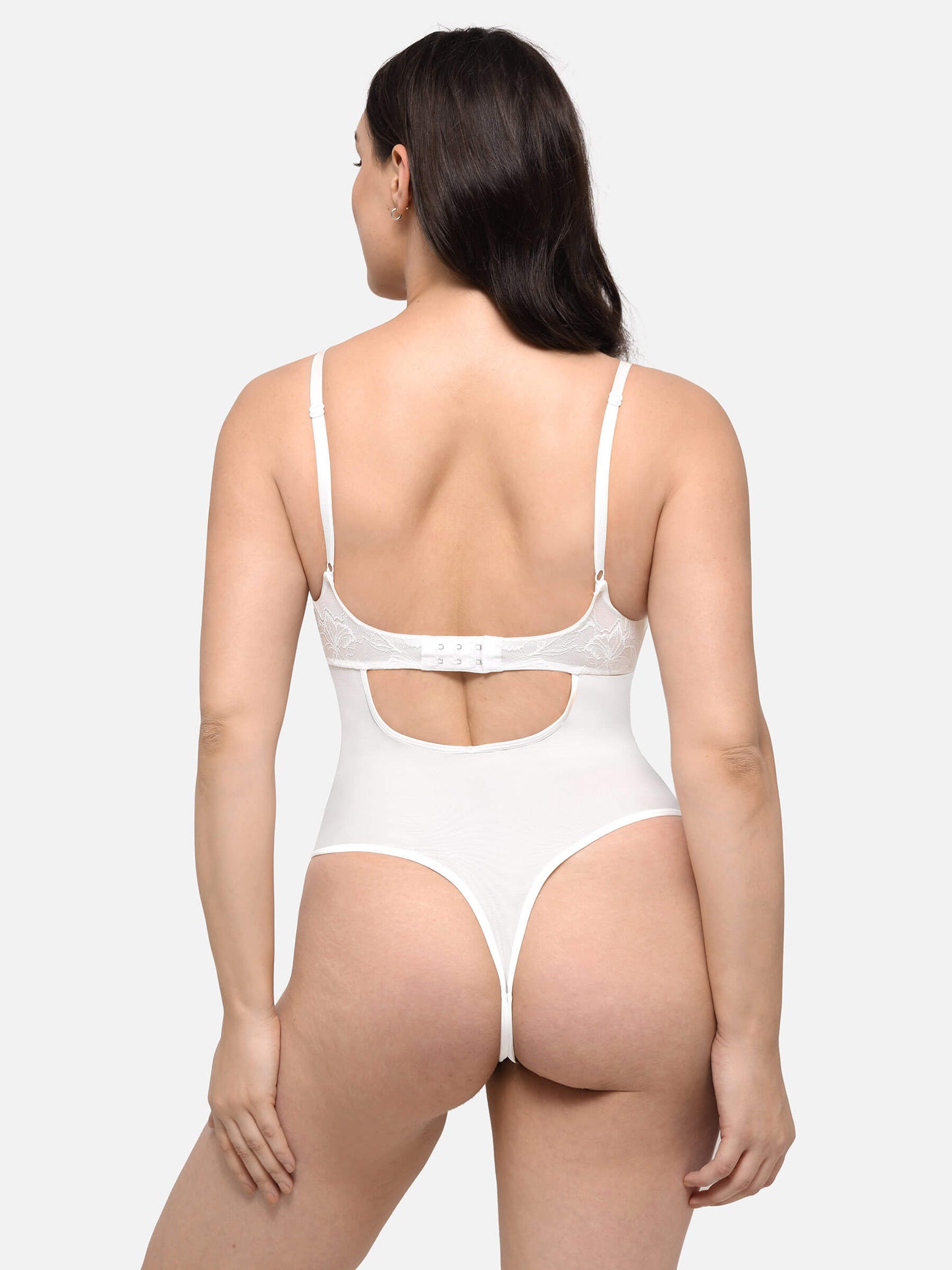 Willluxe Sculpting Lace Shapewear Thong Bodysuit