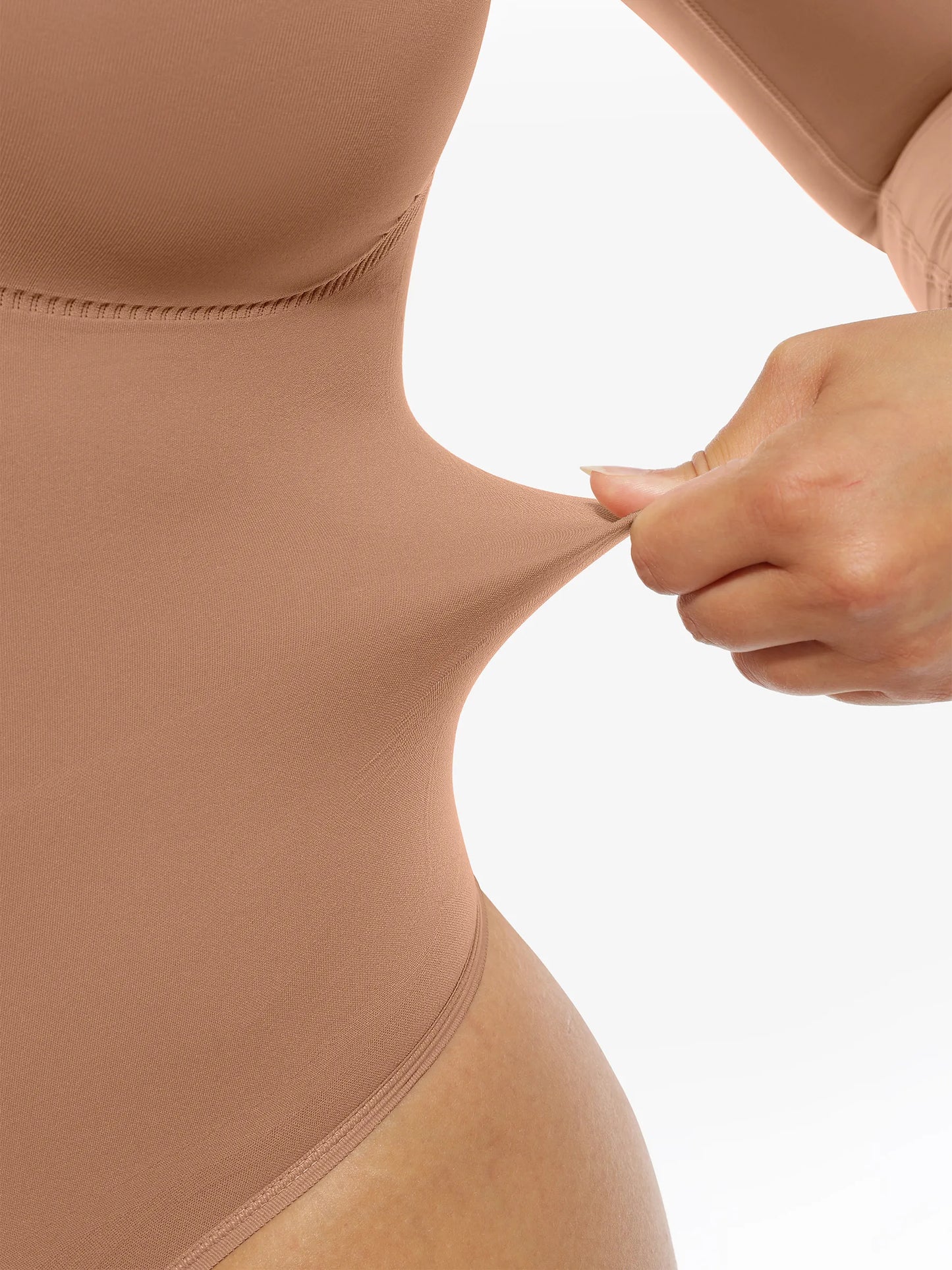 Willluxe Seamless Supportive Long Sleeve Tummy Control Bodysuit