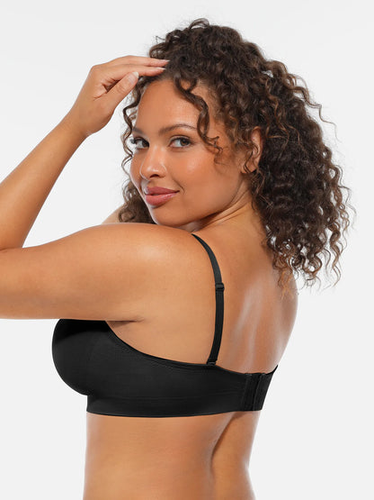 Willluxe Seamless Strapless Anti-Slip Removable Pads Bra