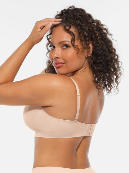Willluxe Seamless Strapless Anti-Slip Removable Pads Bra