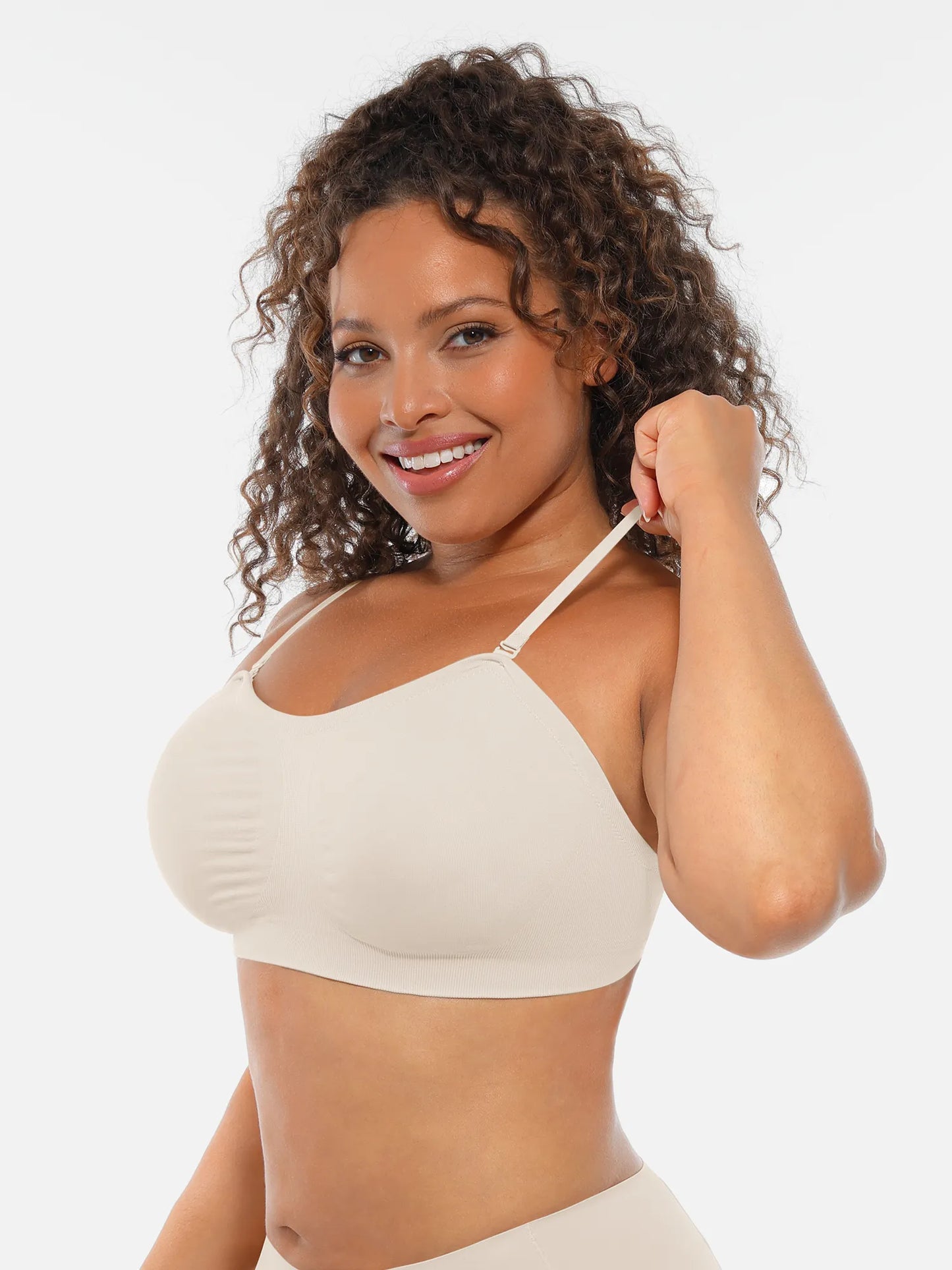 Willluxe Seamless Strapless Anti-Slip Removable Pads Bra