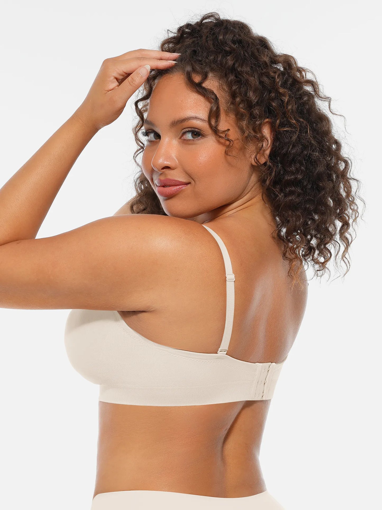 Willluxe Seamless Strapless Anti-Slip Removable Pads Bra