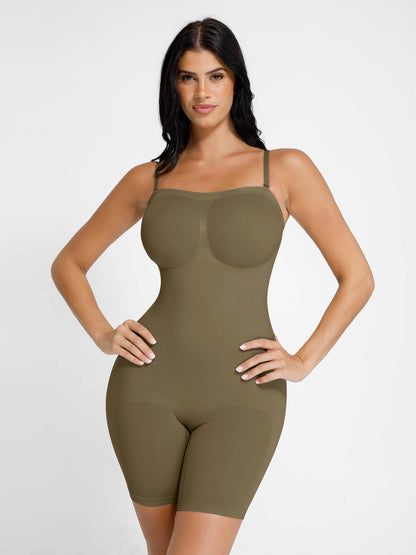 Willluxe Seamless Strapless Bodysuit with Removable Straps