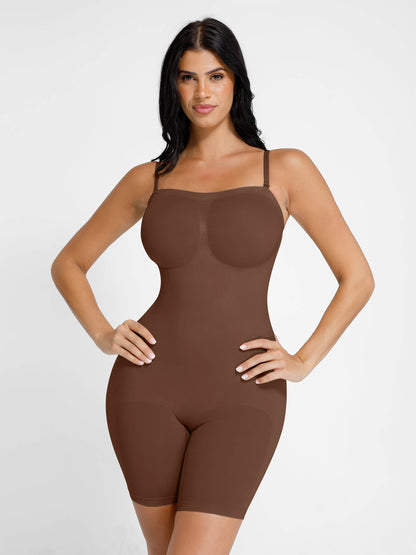 Willluxe Seamless Strapless Bodysuit with Removable Straps