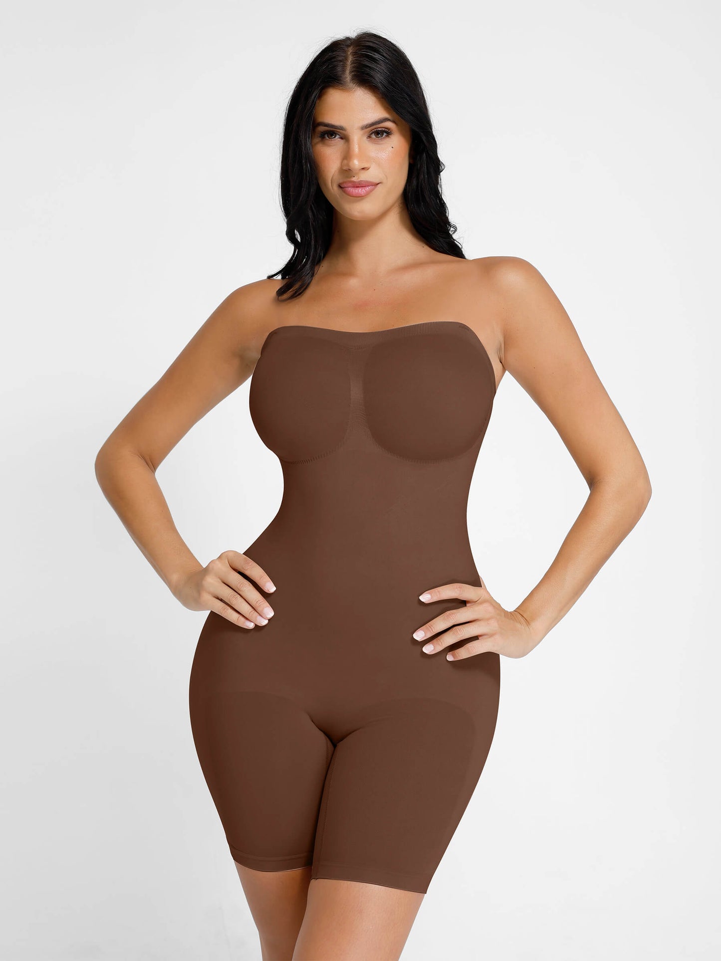 Willluxe Seamless Strapless Bodysuit with Removable Straps