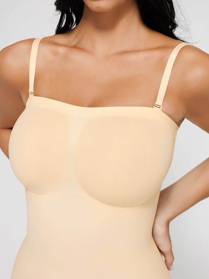 Willluxe Seamless Strapless Bodysuit with Removable Straps