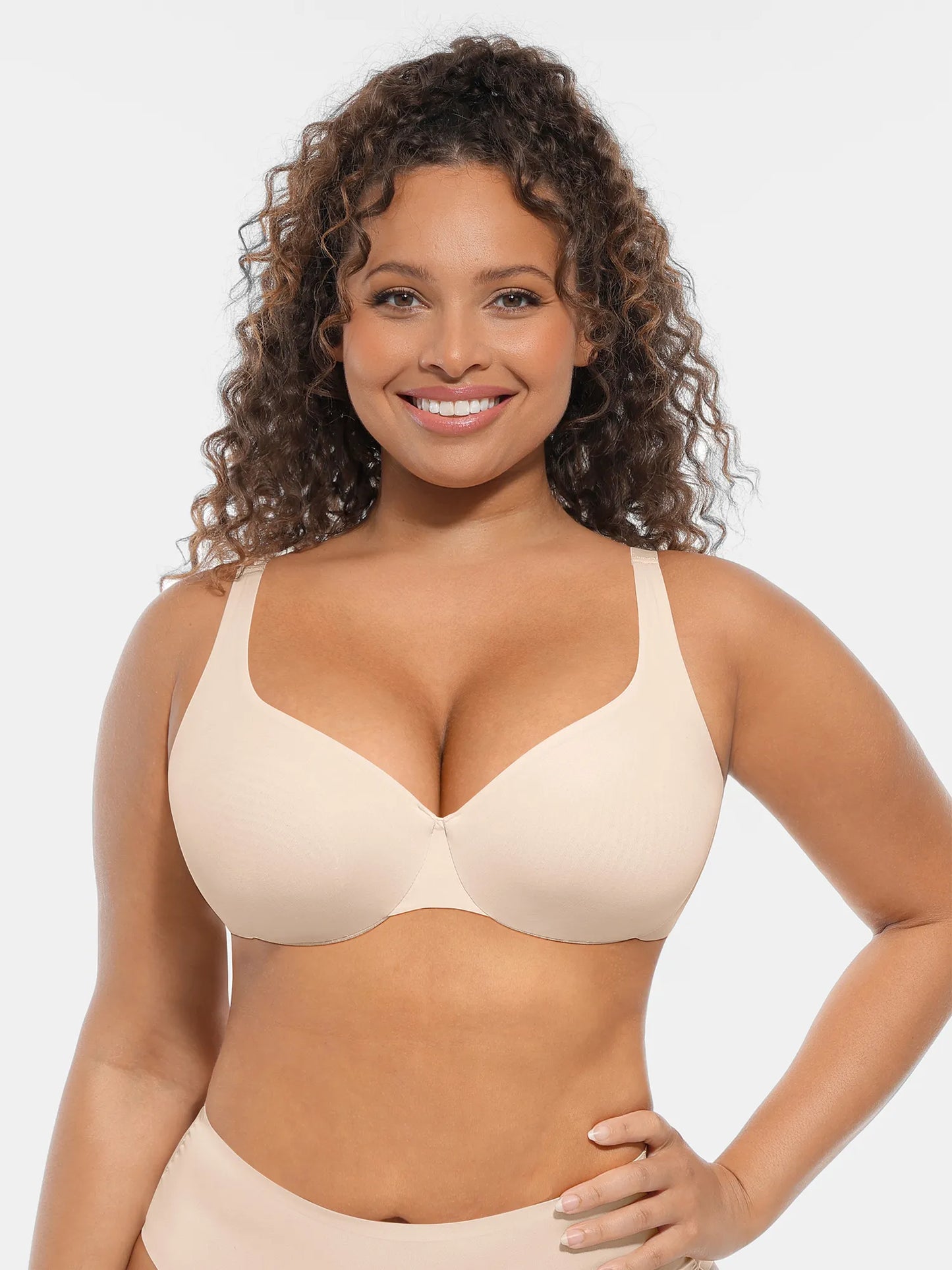 Willluxe Adjustable Deep V-Neck Underwire Bra