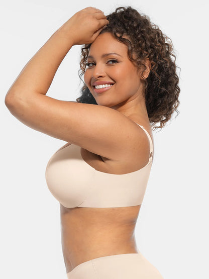 Willluxe Underwire Adjustable Deep V-neck Bra