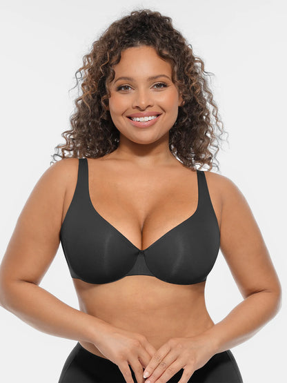 Willluxe Underwire Adjustable Deep V-neck Bra