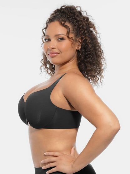Willluxe Underwire Adjustable Deep V-neck Bra