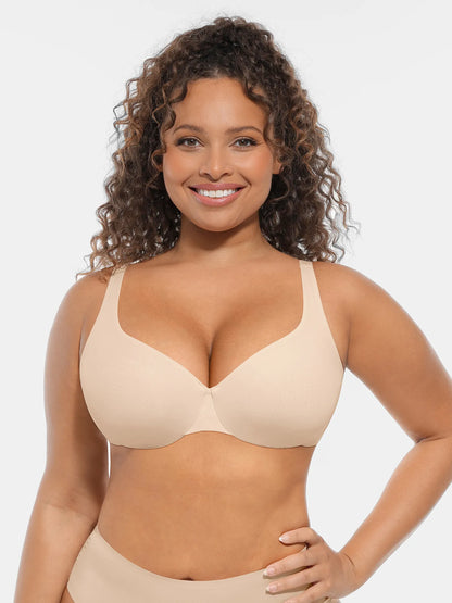 Willluxe Unpadded Underwired Deep V-Neck Side Support Bra Bundle