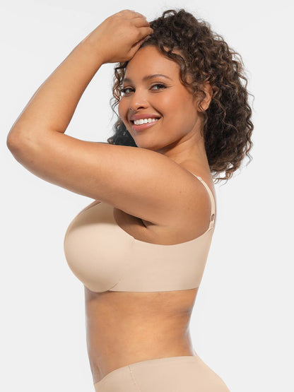 Willluxe Underwire Adjustable Deep V-neck Bra