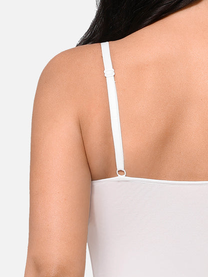 Willluxe V Neck Elegant Lace Sculpting Thongs Bodysuit