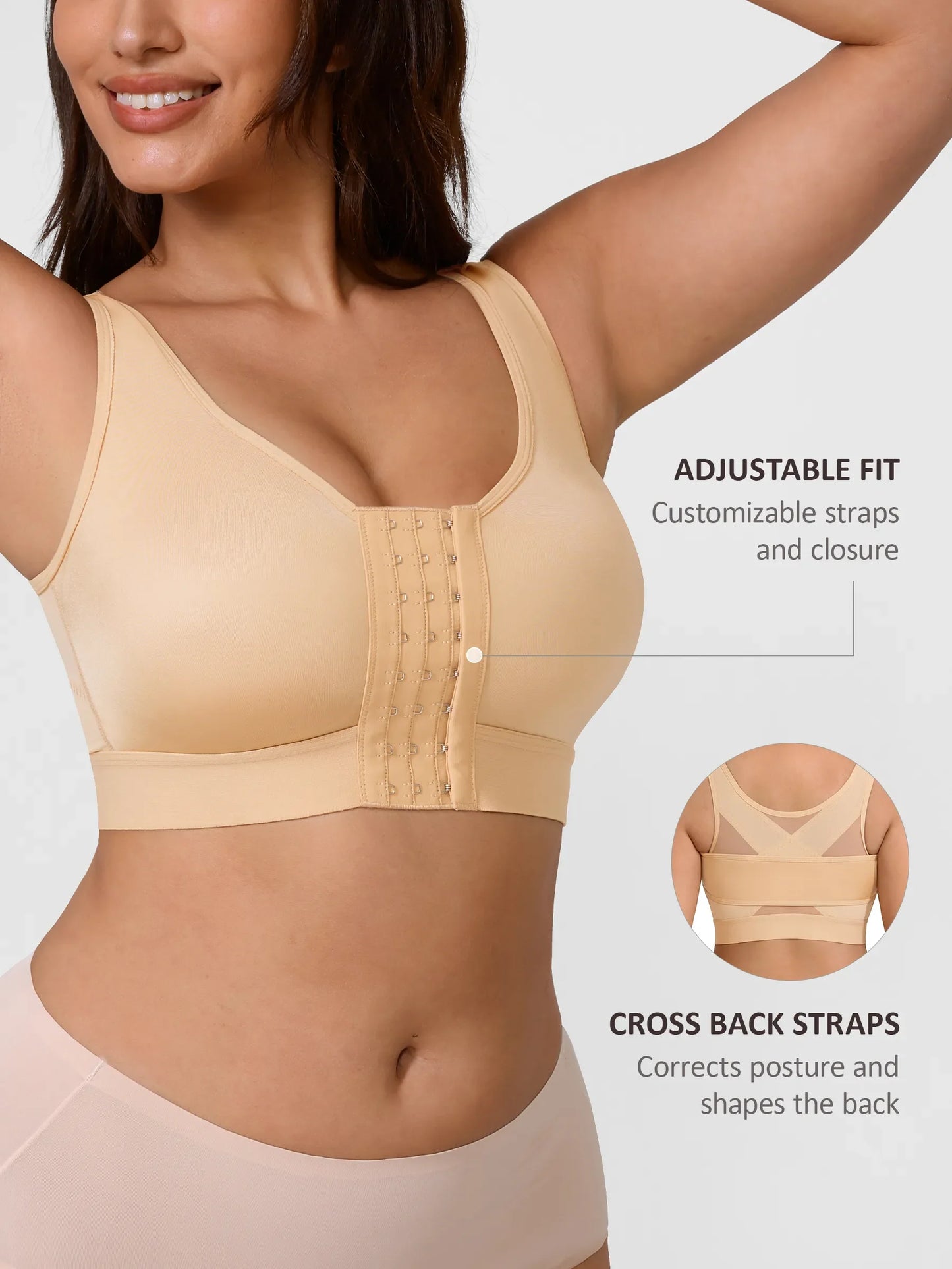 Willluxe Arms Breast Support Adjustable Top for Recovery Daily