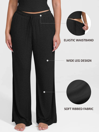Willluxe Breathable Ribbed Lounge Pants