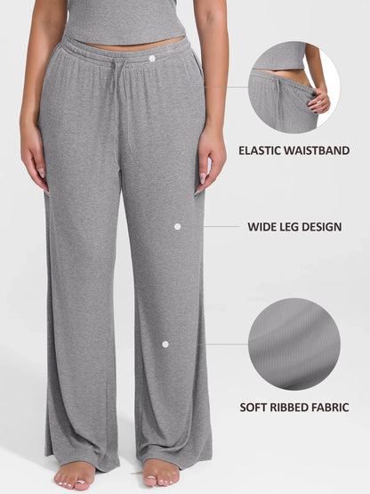 Willluxe Breathable Ribbed Lounge Pants
