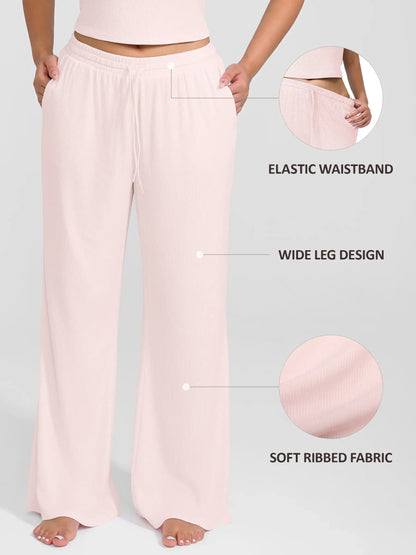 Willluxe Breathable Ribbed Lounge Pants