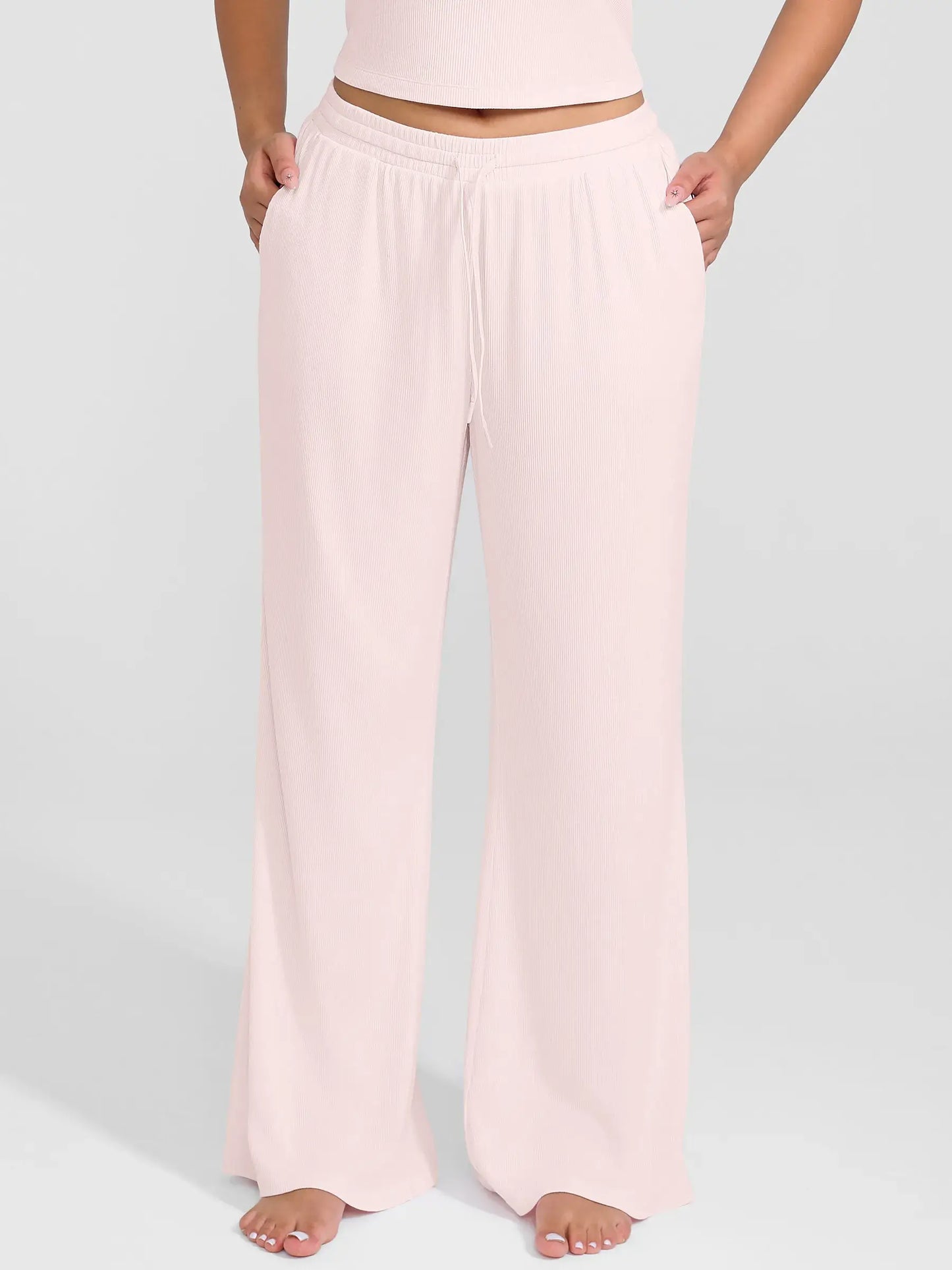 Willluxe Breathable Ribbed Lounge Pants