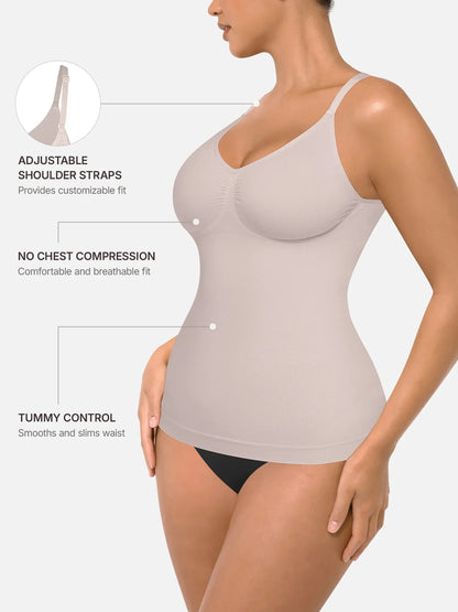 Willluxe Bust Support Waist and Abdomen Control Shape Tank Top