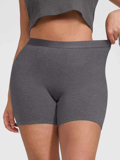 Willluxe Comfortable Stretchy Mid-Waist Boxer Shorts