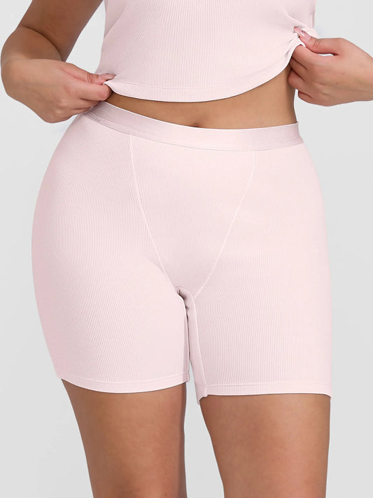 Willluxe Comfortable Stretchy Mid-Waist Boxer Shorts