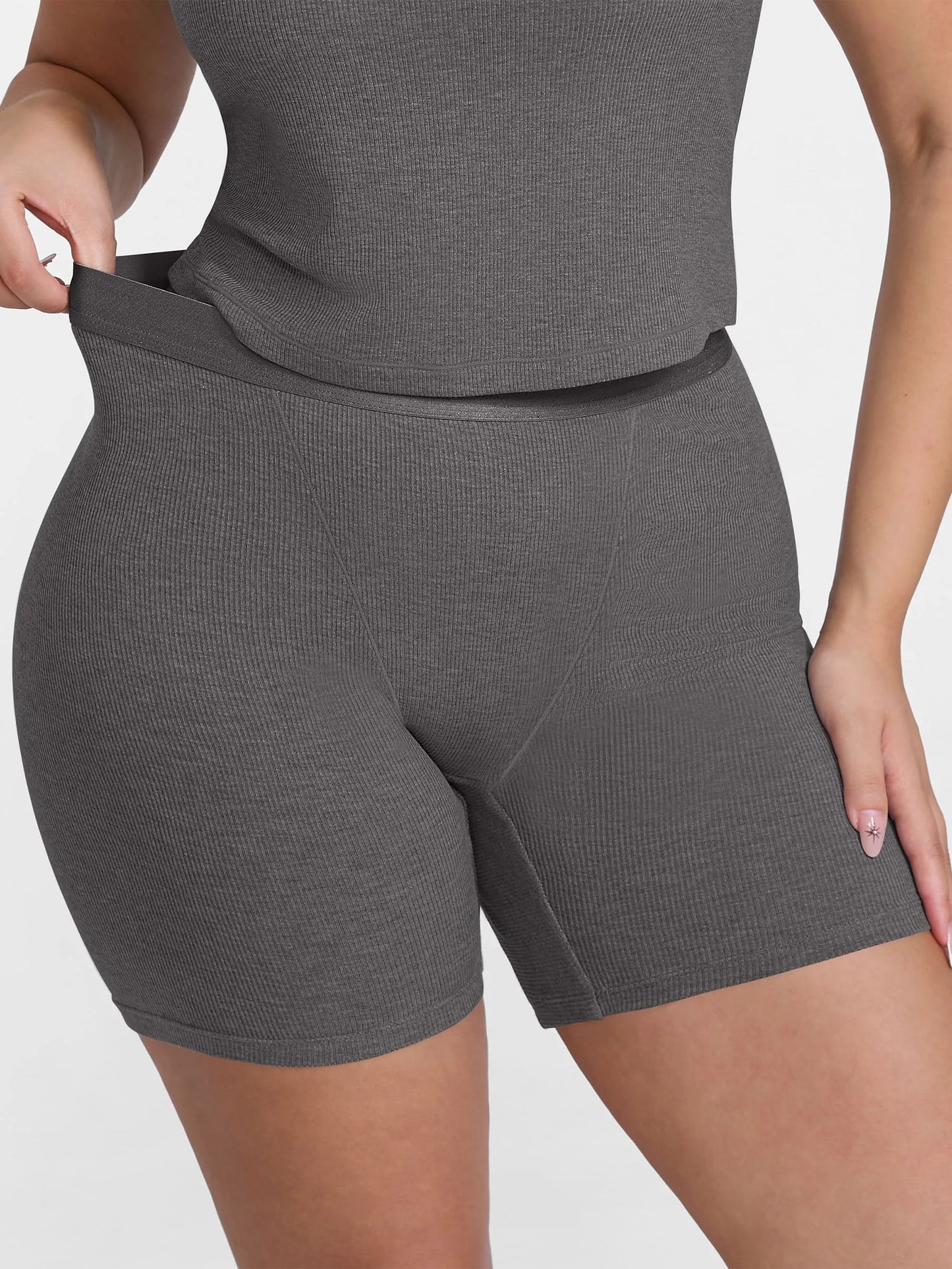 Willluxe Comfortable Stretchy Mid-Waist Boxer Shorts
