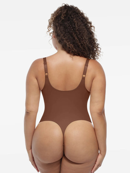 Willluxe Deep V-Neck Shapewear Bodysuit