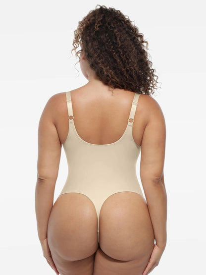 Willluxe Deep V-Neck Shapewear Bodysuit